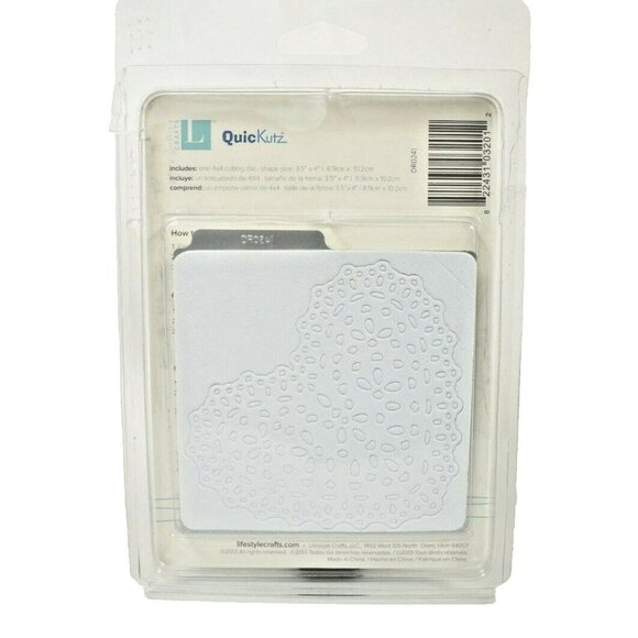 Lifestyle Crafts QuicKutz Heart Doily 4 x 4 Cutting Die New - Picture 2 of 2